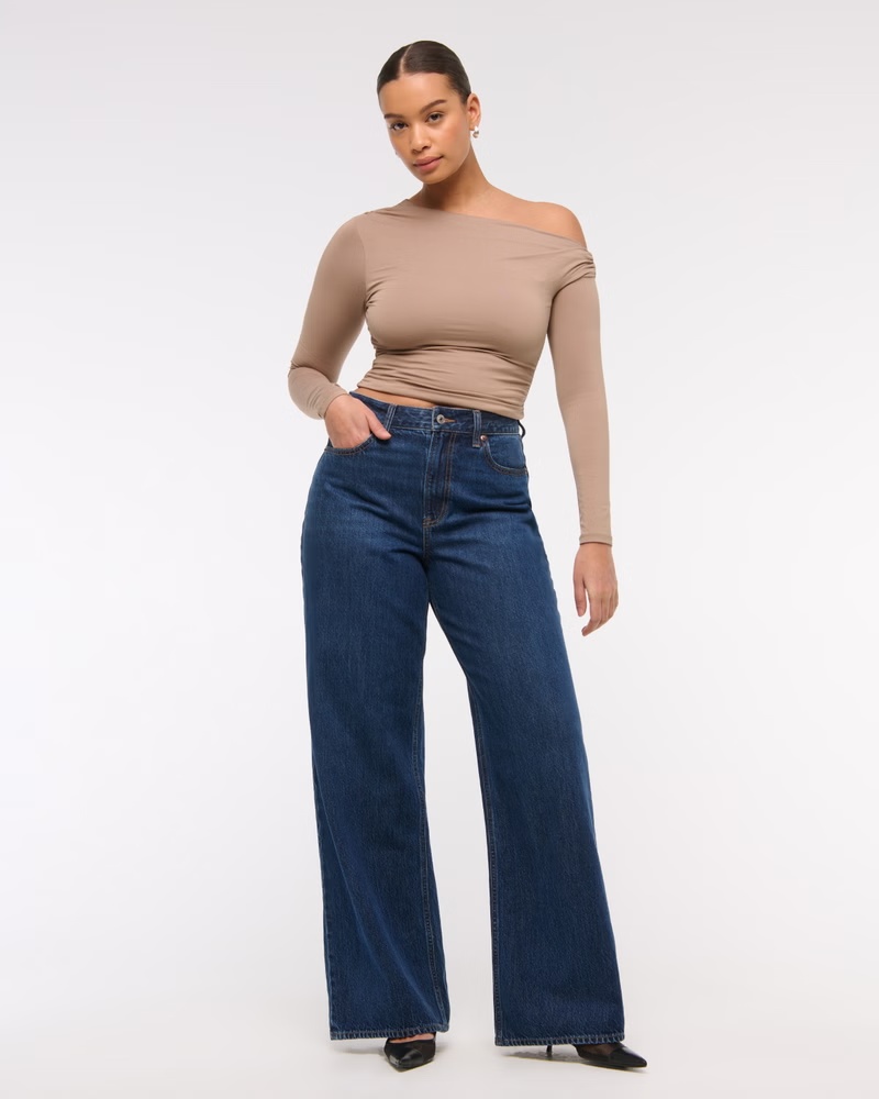 Curve Love High Rise Wide Leg Jean 45 Curve Love High Rise Wide Leg Jean