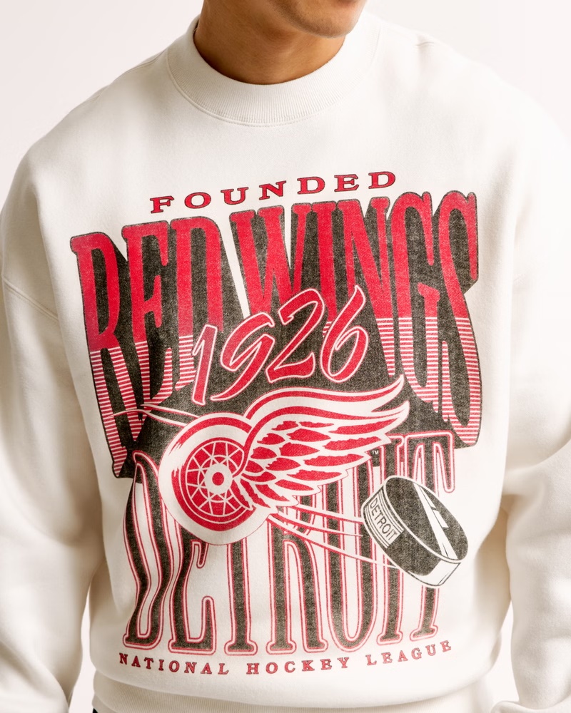 Detroit Red Wings Graphic Crew Sweatshirt 9 Detroit Red Wings Graphic Crew Sweatshirt