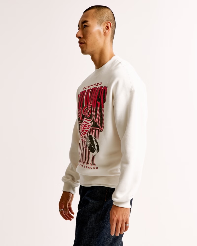 Detroit Red Wings Graphic Crew Sweatshirt 10 Detroit Red Wings Graphic Crew Sweatshirt