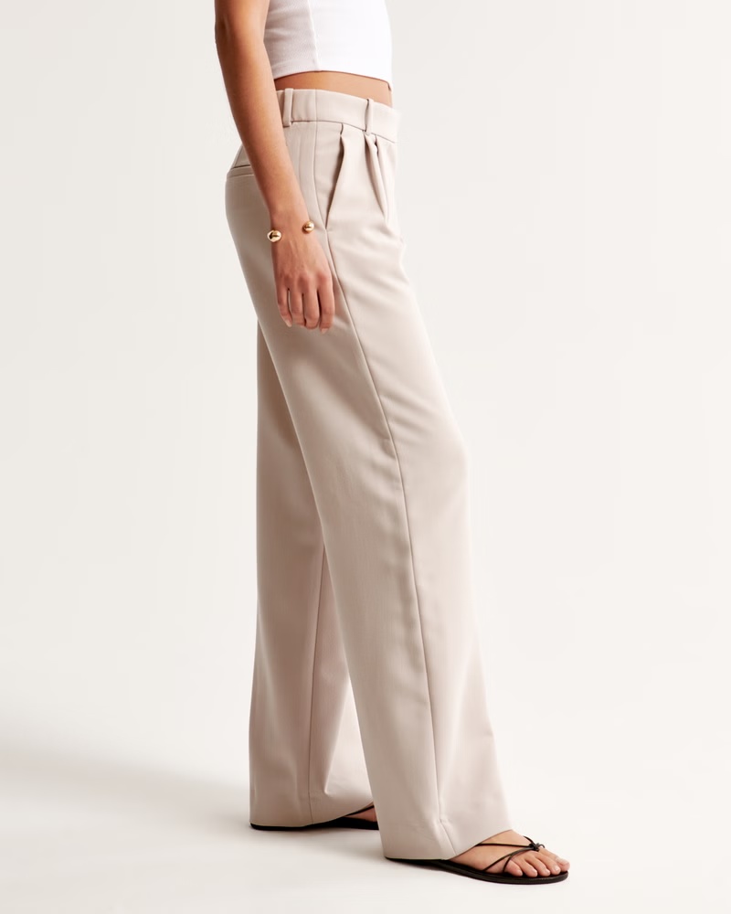 A&F Sloane Low Rise Tailored Wide Leg Pant Abercrombie & Fitch — free download
