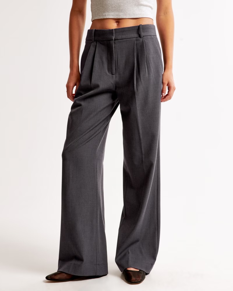 A&F Sloane Low Rise Tailored Wide Leg Pant Abercrombie & Fitch — free download