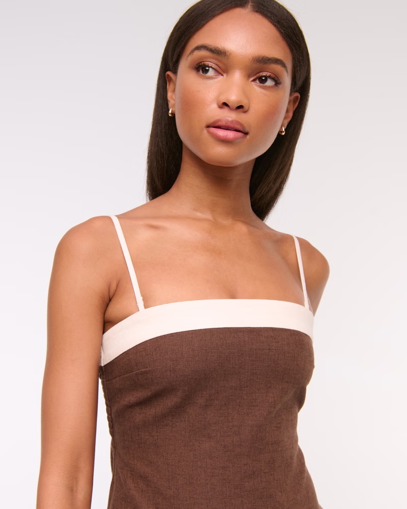 The A&F Scarlett Strapless Linen-Blend Skort 61 The A&F Scarlett Strapless Linen-Blend Skort