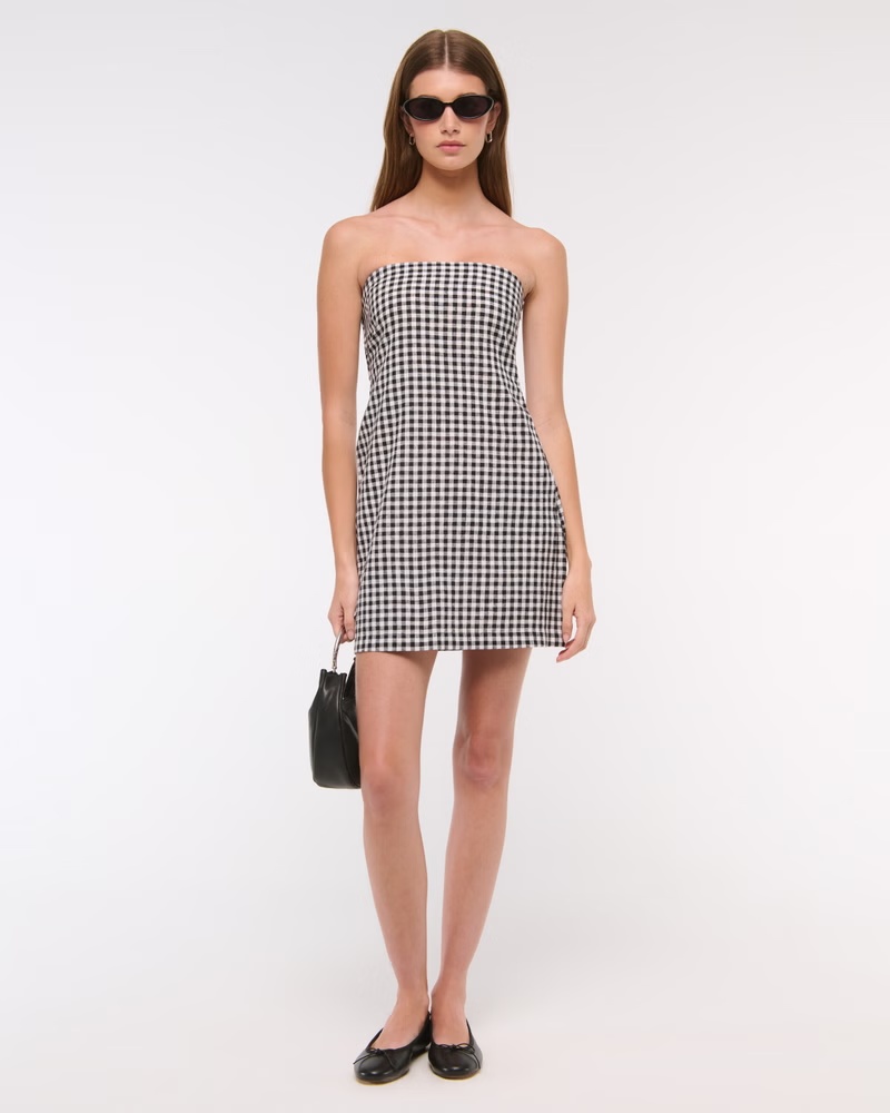 The A&F Scarlett Strapless Linen-Blend Skort 46 The A&F Scarlett Strapless Linen-Blend Skort
