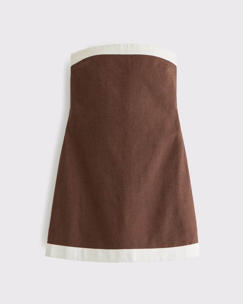 The A&F Scarlett Strapless Linen-Blend Skort 64 The A&F Scarlett Strapless Linen-Blend Skort