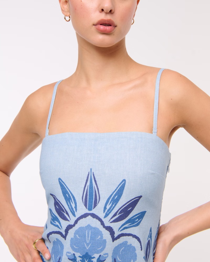 The A&F Scarlett Strapless Linen-Blend Skort 73 The A&F Scarlett Strapless Linen-Blend Skort