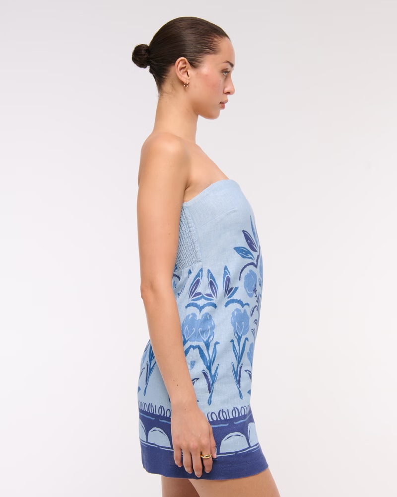 The A&F Scarlett Strapless Linen-Blend Skort 74 The A&F Scarlett Strapless Linen-Blend Skort