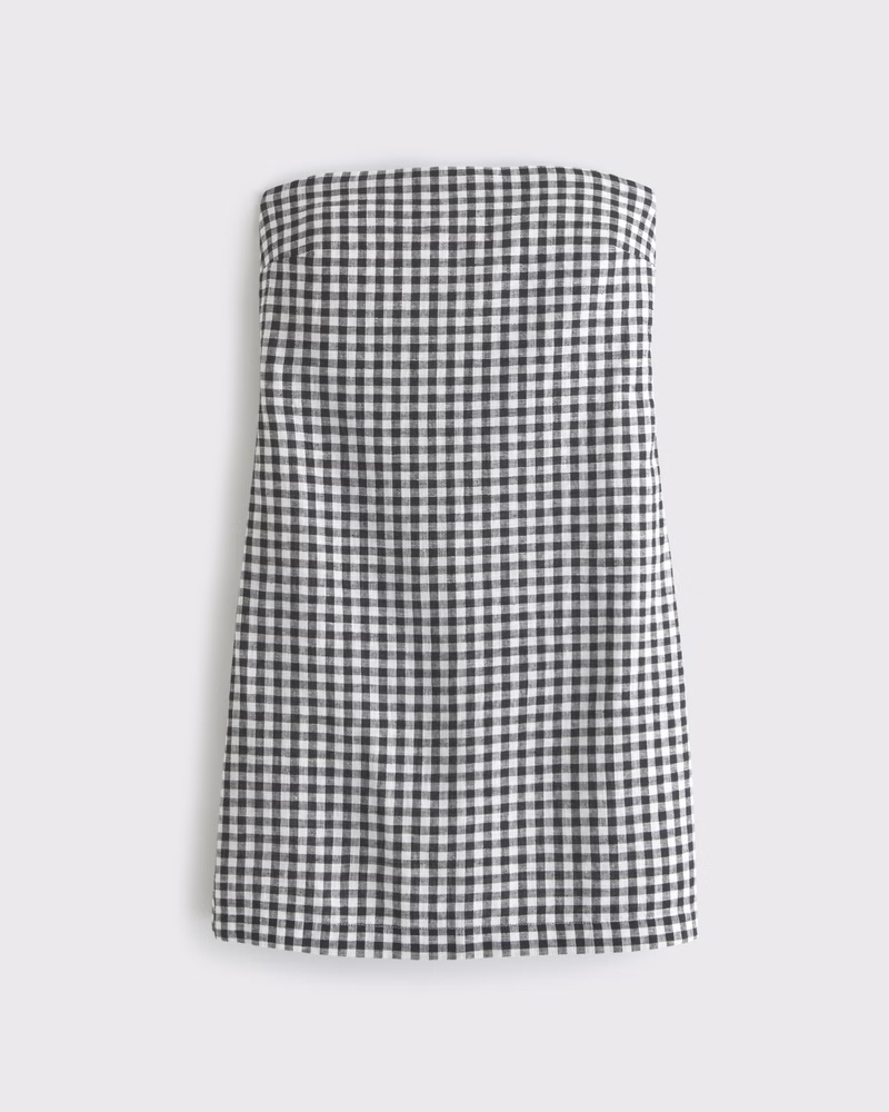 The A&F Scarlett Strapless Linen-Blend Skort 50 The A&F Scarlett Strapless Linen-Blend Skort