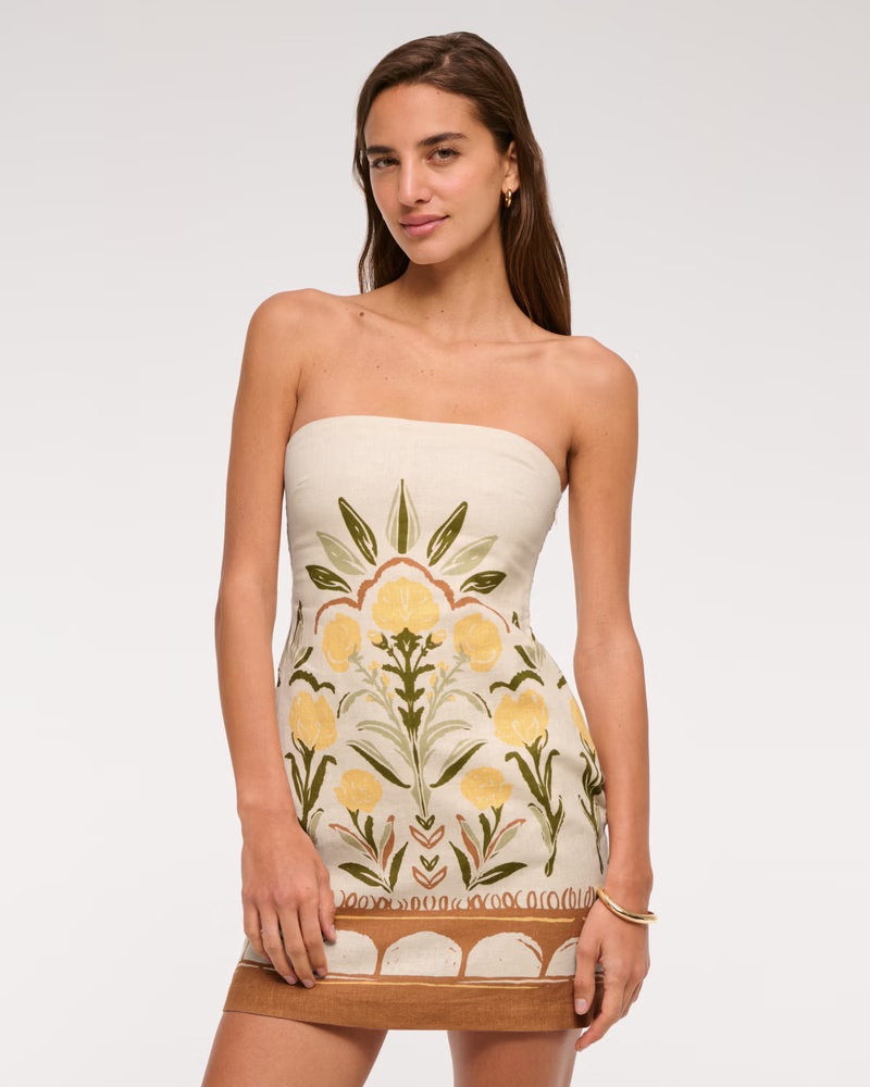 The A&F Scarlett Strapless Linen-Blend Skort 53 The A&F Scarlett Strapless Linen-Blend Skort